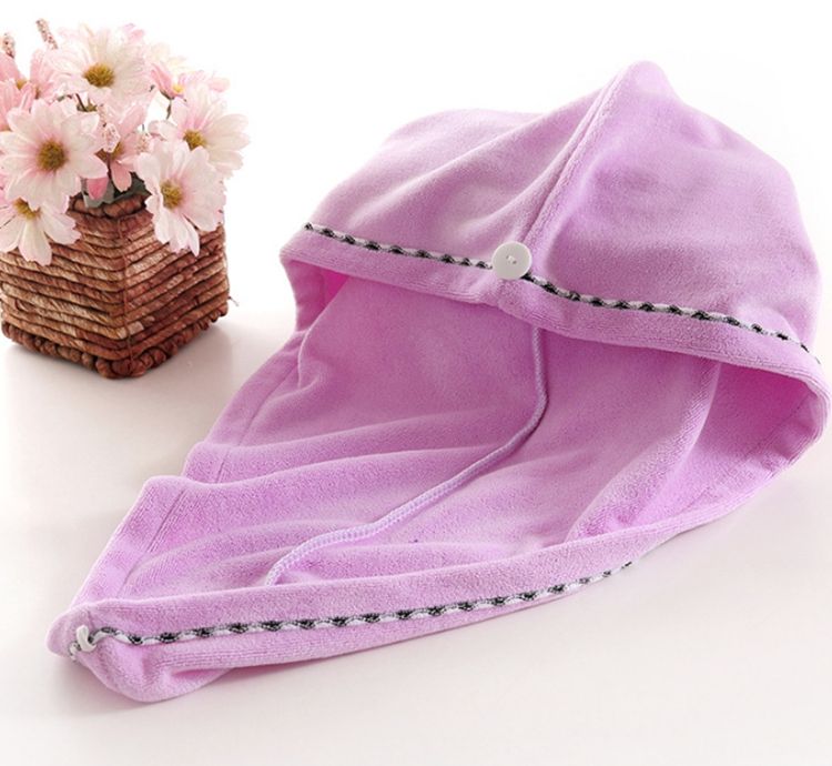 Serviette Turban Microfibre - Violet