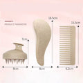 Kit Brossage Capillaire Naturel 3 Pièces – Paille de Blé Écologique